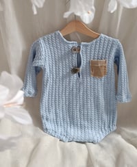 Image 1 of Photoshooting boys bodysuit |  Ari | baby blue | 12-15 months | 18-24 months