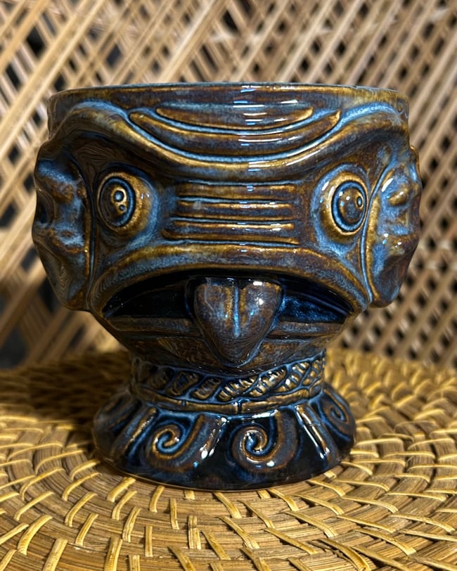 “Punga’s Creature” Stone Blue Glaze - Free Shipping