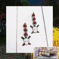 Image 1 of Captive Beaded Friday the 13th Earrings