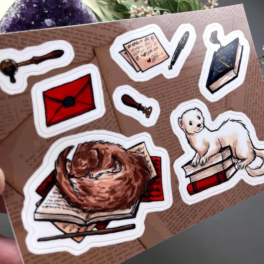 Ferret Familiar Sticker Sheet