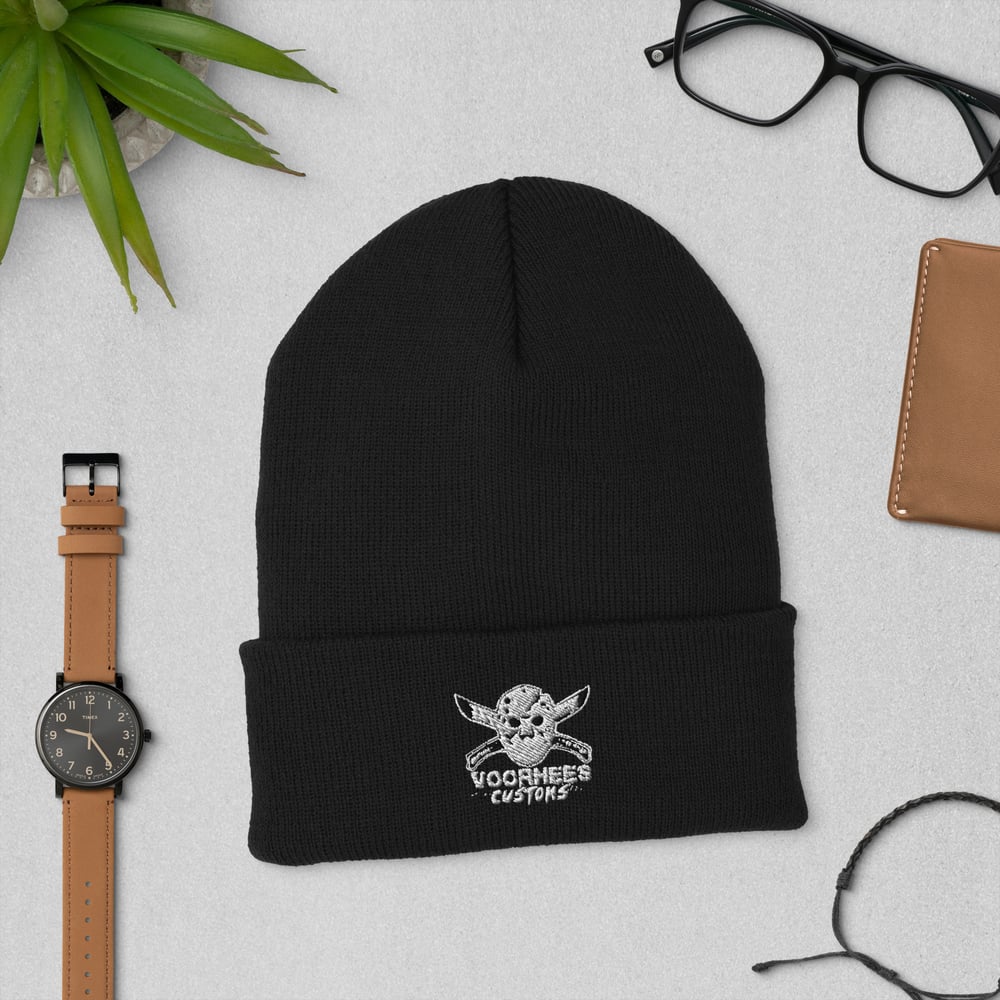 Voorhees Customs Embroidered Cuffed Beanie