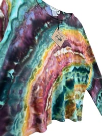 Image 4 of ♻️ UPCYCLED XL Cotton Tee in Bold Agate Ice Dye