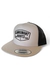 Grey meshback patch logo SnapBack 