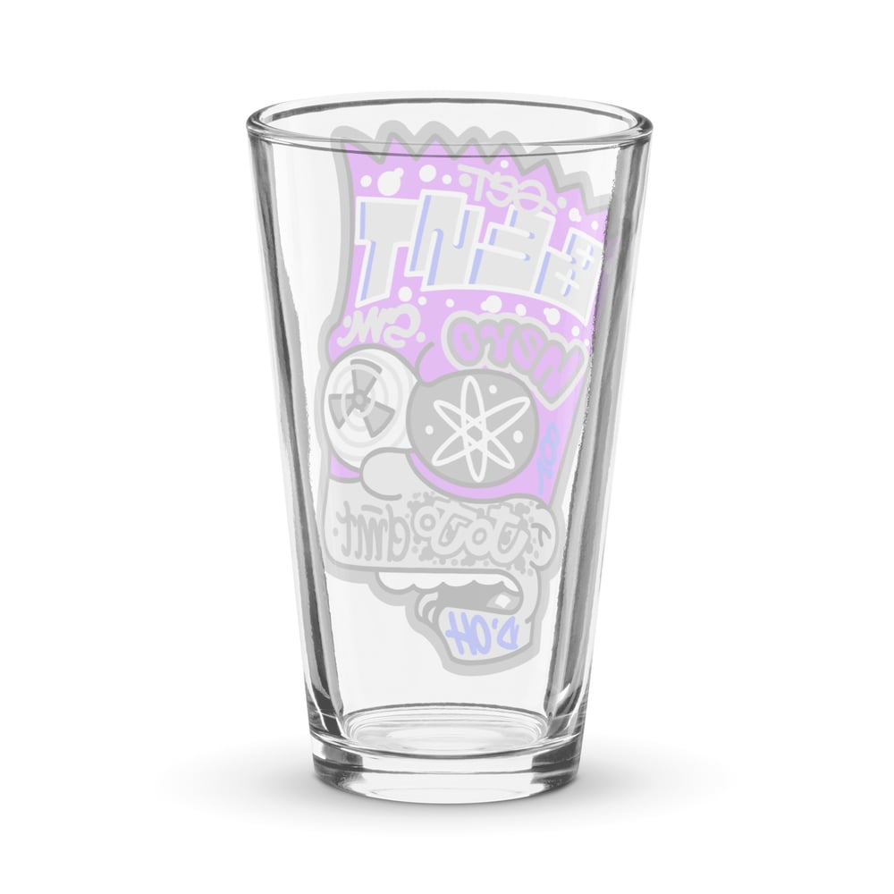 Grey Radioactive Boi Shaker pint glass