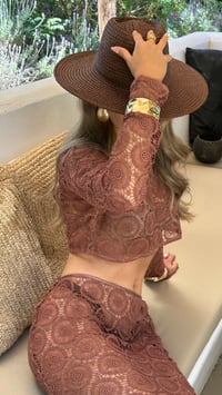 Image 2 of Jondal Crochet Maxi Set Chocolate 