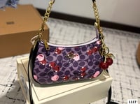 Image 1 of Purple Cherry Purse
