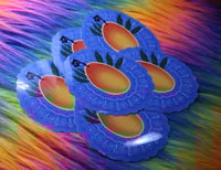 Image 2 of Tropical Mango Sticker With Hand-Drawn Pattern 🥭🌿