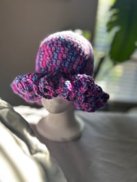 Image 2 of "Loops and Threads" Ruffle Hat 