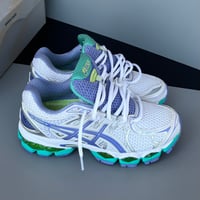 Image 1 of Asics Gel Nimbus 16 Aqua Blue 2 sizes: us7/eu38, us9/eu40.5