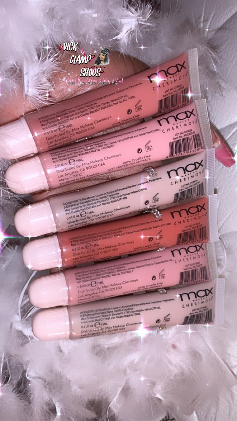 Image of 💖GlampShous Max Cherimoya Nude Collection Lip-Gloss