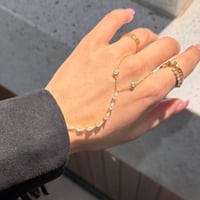 Image 1 of Cascade Moissanite Handchain 