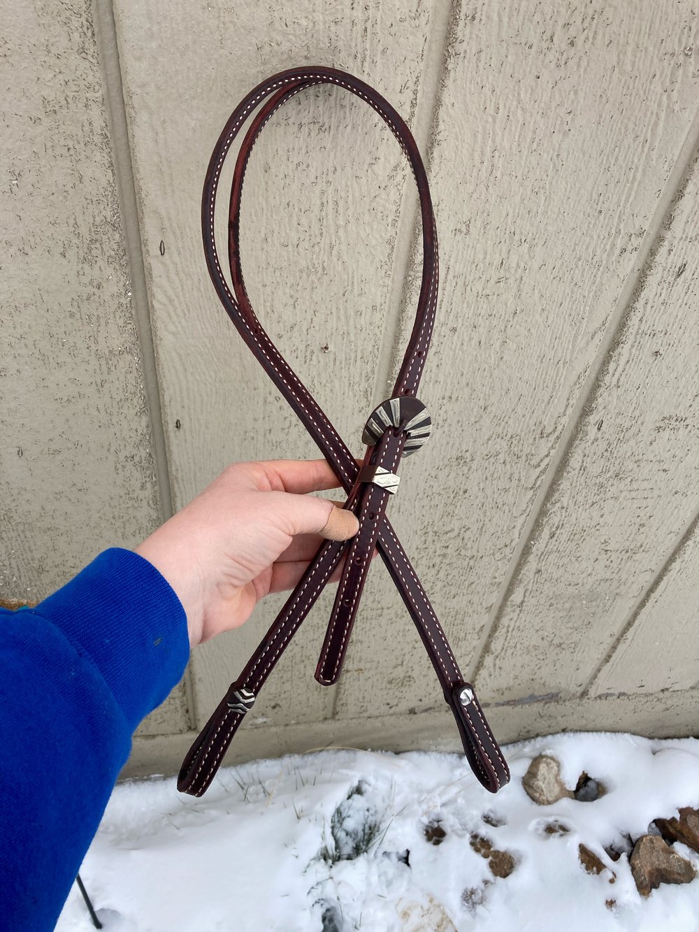 Image of Silver Split Ear Headstall 