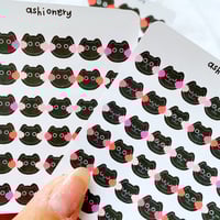 Image 2 of Black cats stickers