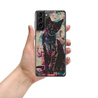 Image 16 of Colorful Watercolor Black Cat Painting Clear Case for Samsung®