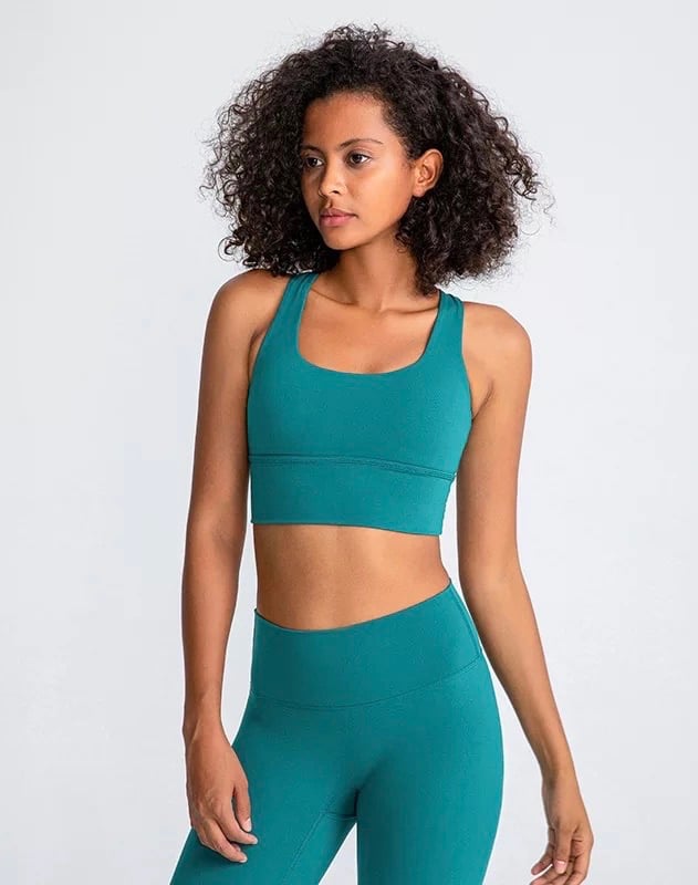 Image of FLAWLESS SPORTS BRA TEAL 