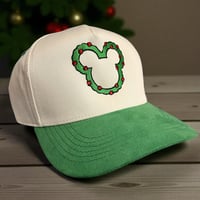 Image 3 of Holiday Wreath Mouse-Ear Cap