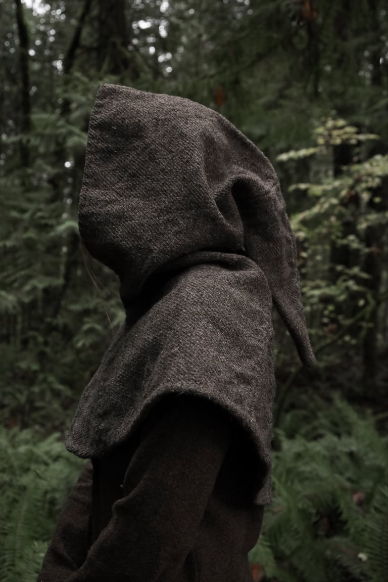 Medieval Hood - Heavyweight Light Brown Twill