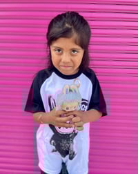 Image 4 of Labu-buster YOUTH - Black Raglan Tee