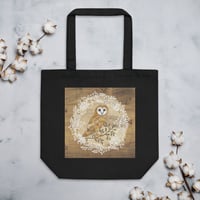 Image 2 of Eco Tote Bag with Owl