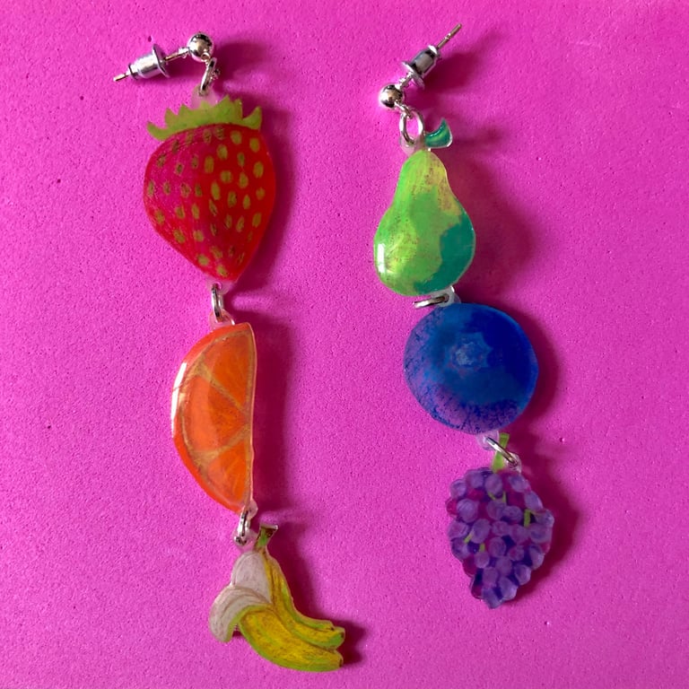 fruity fruit earrings
