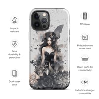 Image 14 of Dark Fairy and Flowers Goth Inspired Mystical Fantasy Tough Case for iPhone®