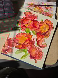 Image 3 of "Peonies" Original