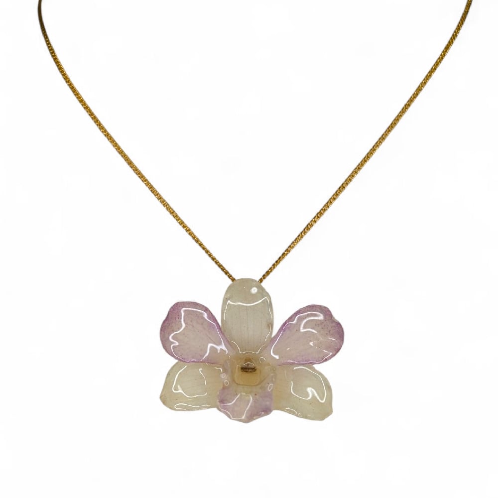 Image of Mini Dendrobium Pendant (White, Cream & Pink)