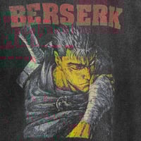 Image 5 of Berserk Guts Premium T-Shirt – Japanese Anime, Washed Unisex Cotton Tee for Men & Women