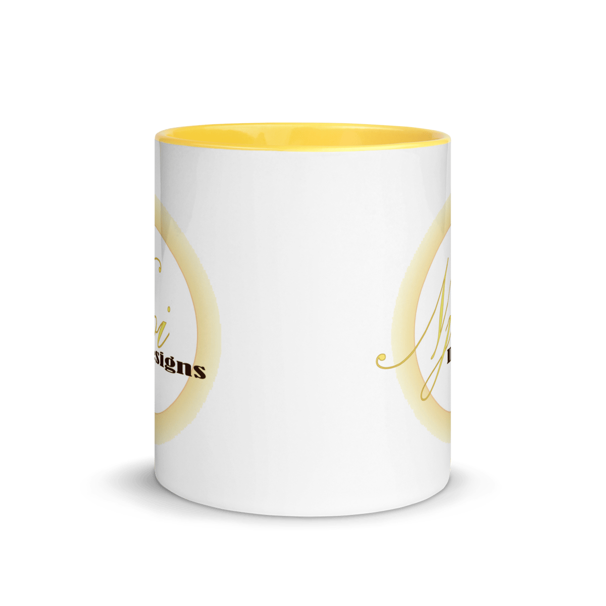 Image of Njoi Designs Mug with Canary Yellow Interior 