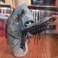 Image 7 of Denim jacket with lacings