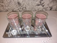 Image 4 of PINK  SPARKLY CANDLE SET