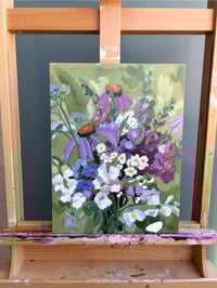 Green Bouquet Original Painting