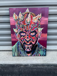 Image 4 of “Darth Maul” 18x24” OG Painting on Canvas 