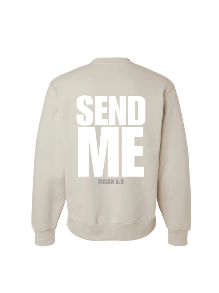 Image of Send me crewneck(khaki/white)