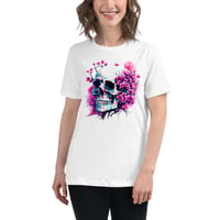 Image 1 of Watercolor skull 2 Women's Relaxed T-Shirt