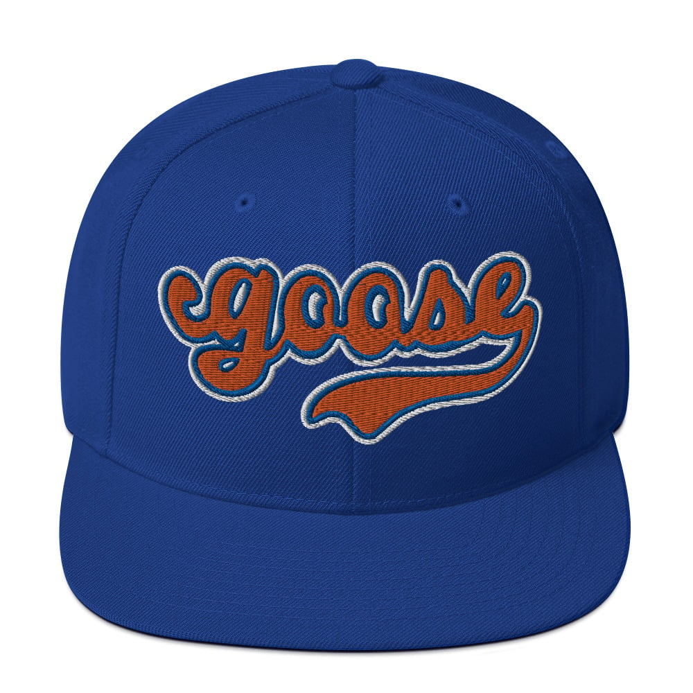 Orange Script Snapback Hat