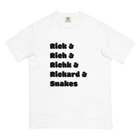 Image 13 of Rick & Rich & Richk & Rickard & Snakes T-Shirt (Black Font)