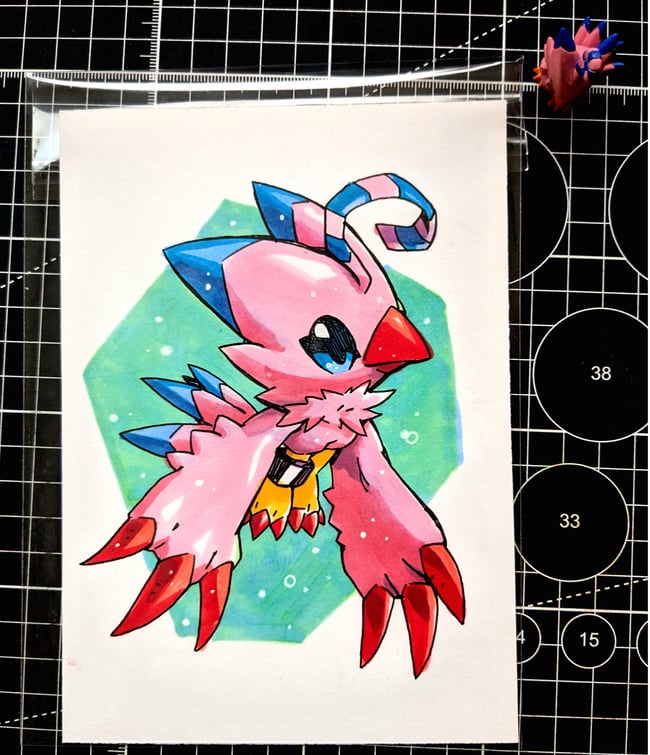 Biyomon original illustration 