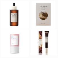Centella Probio-Cica Enrich and Probio-Cica Eye cream, Pink mask