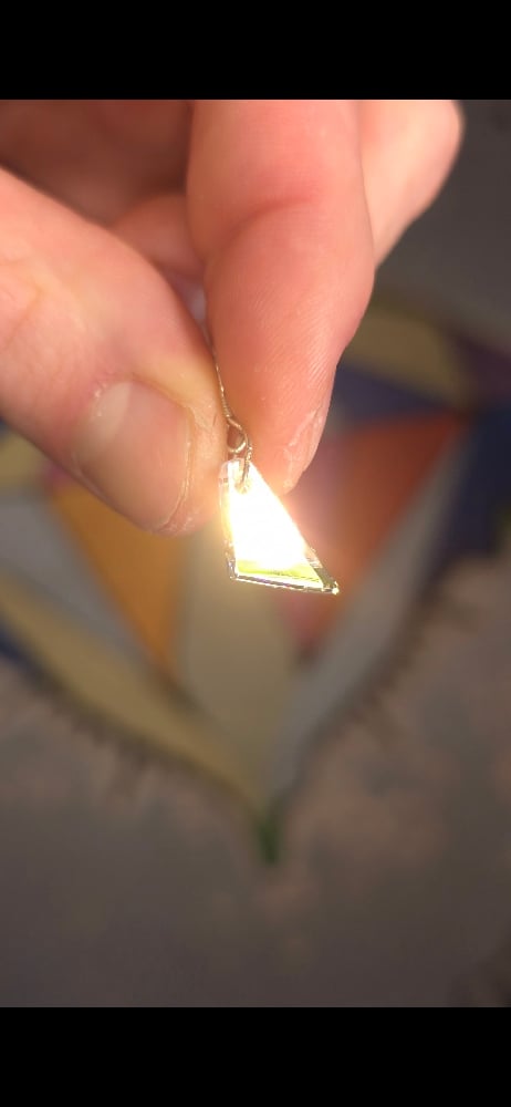 Image of Optical Wedge Earings 