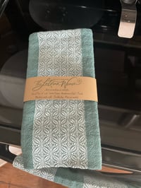 Image 4 of Handwoven Sage Kitchen Towels 