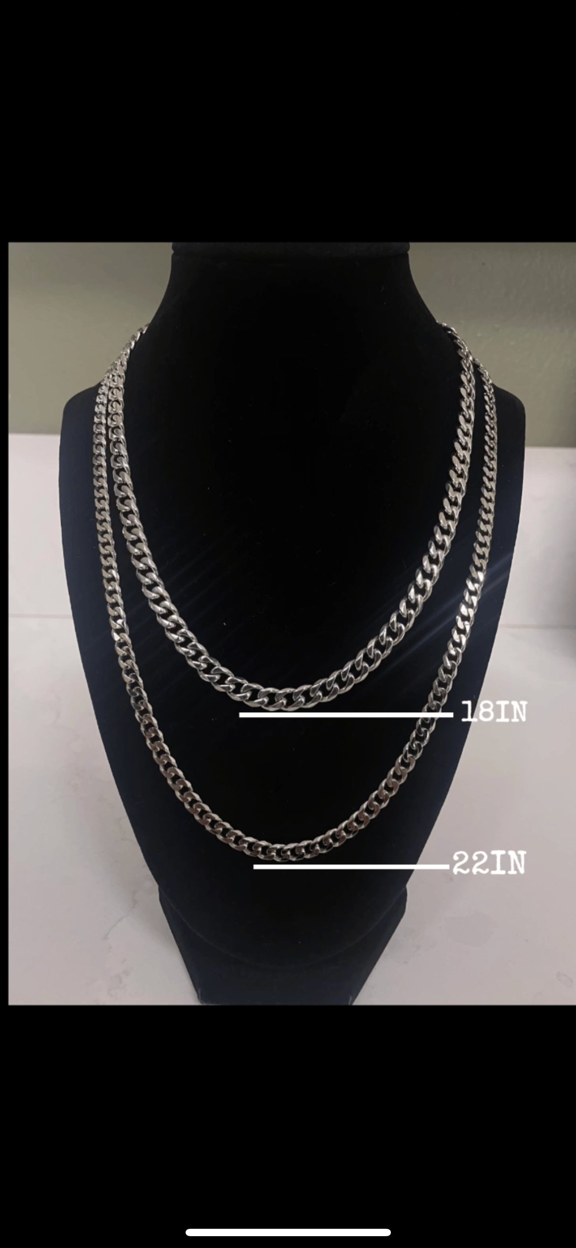 18k gold cuban link chain men