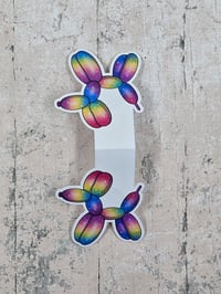 Image 3 of Rainbow Balloon Dog Magnetic Bookmark