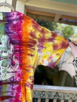 Image of XL Godzilla Be Gay Do Crime Tie Dye Shirt 4