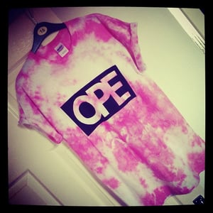 Image of OPE Tie Dye Box Logo (PINK)