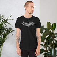 Image 3 of Lamenting Satanas Scorn Logo Unisex T-shirt