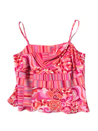 Image 1 of Psychedelic Pink Floral Cami 14/16
