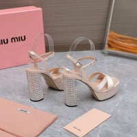 Image 18 of Miúmiu Crystal Block Heels