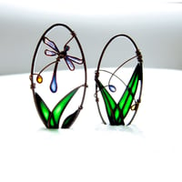 Image 1 of Blue Dragonfly Earrings