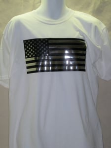 Image of Black and Silver Flag Tee